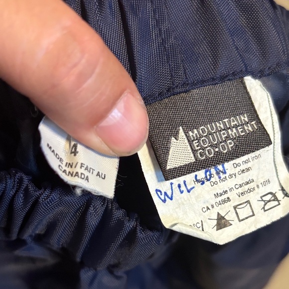 MEC Kids Dark Blue Rain Pants with Elastic Waist - Picture 2 of 2